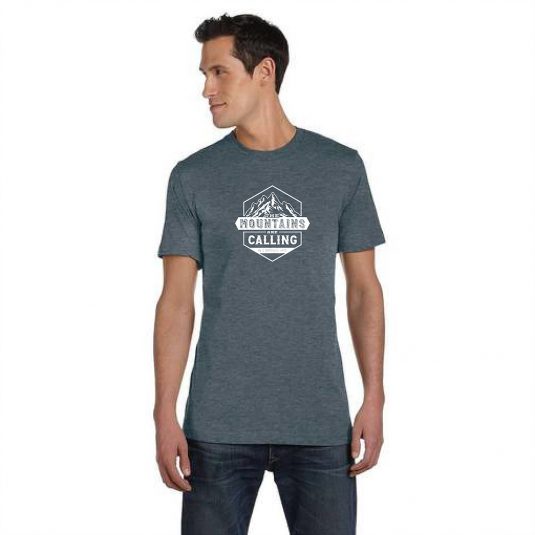 Mountains are calling slate tee