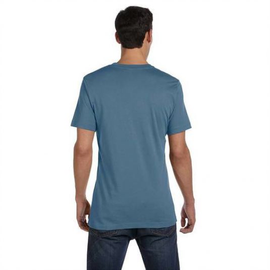 Size tee blue back