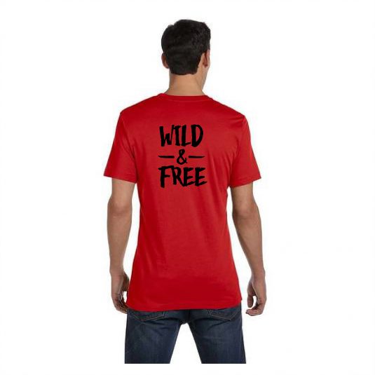Wild Free Tee Red Back
